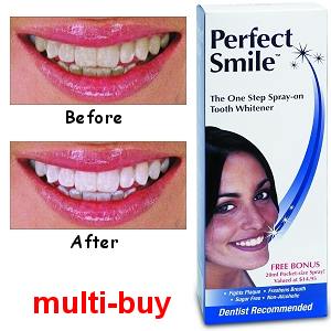 Perfect Smile One Step Tooth Whitener plus FREE 20ml Spray Multi-Buy