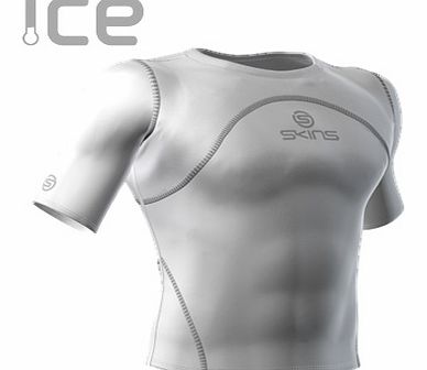 Skins  Ice Compression SS Top White