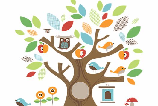 Skip Hop Treetop Friends Wall Decal