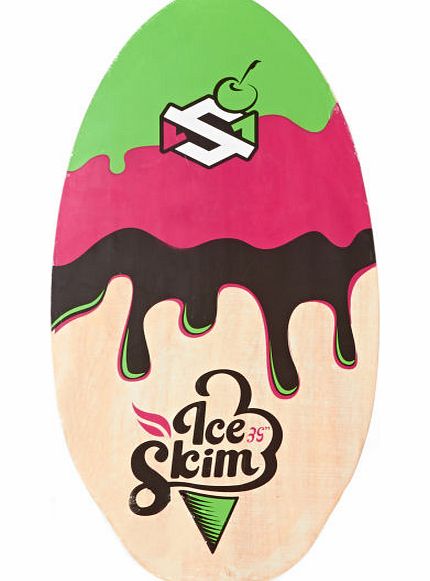 SKM One Mens SKM One Ice Pink/ Green Skimboard - 39inch