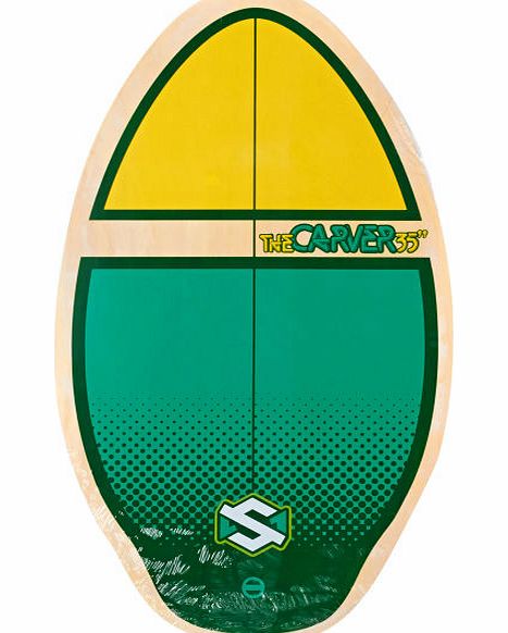 SKM One Mens SKM One The Carver Green/ Yellow Skimboard