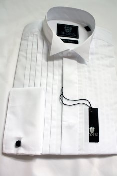 Full front pleated Dress Shirt.