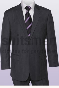 Menzies Grey with Lilac Stripe 2 Button Suit