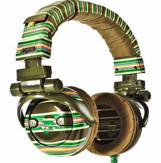 GI Headphones - Brown Stripe