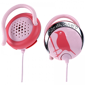 iCon Clip Headphones - Pink