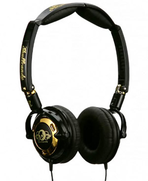 Lowrider Headphones (Black with Gold Detail) - Ref. SC-LRBG
