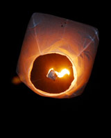 Sky Orbs Biodegradable Sky Lanterns - light up the night