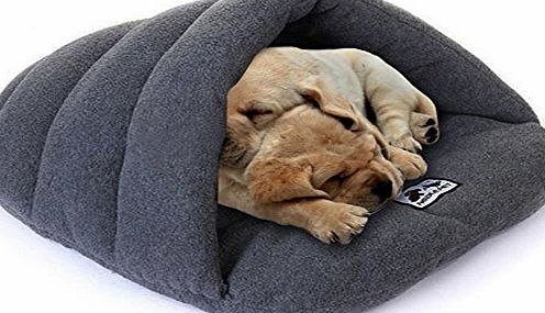 skyblue-uk  Round Pet Cat Dog Nest Bed Bun Puppy Soft Warm Cave House Soft Foldable Winter Soft Cozy Sleeping Bag Mat Pad Cushions Grey