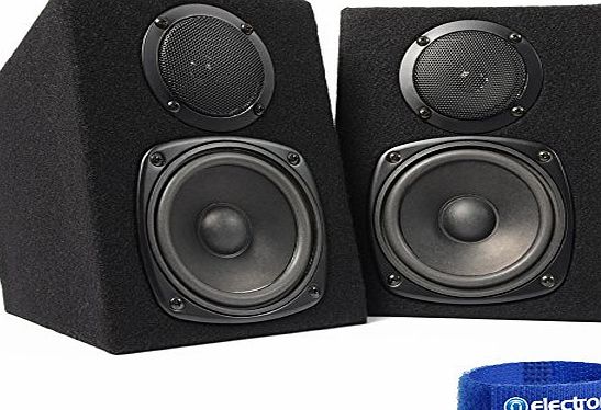 Skytec Pair Skytec 2-Way Passive Home DJ MC Studio Monitor Speakers 8 Ohm 2x100W Power