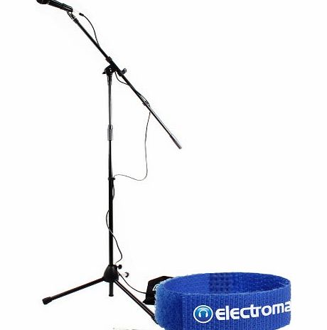 Professional Complete Karaoke Microphone Stand Kit System + Carry Bag