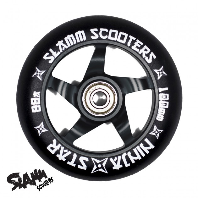 Slamm Ninja Star Scooter Wheel - Black/Black