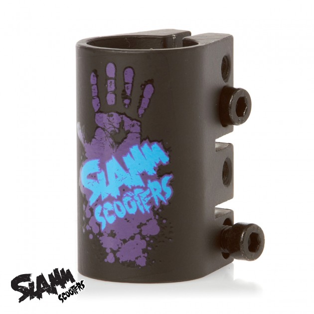 Slamm Oversized Triple Scooter Clamp - Purple