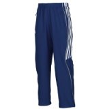 ADIDAS Mens T8 Team Pant , S, UNIVERSITY RED/WHITE/SILVER