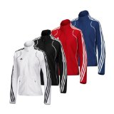 Adidas T8 Womens Team Jacket (Small Red/White)
