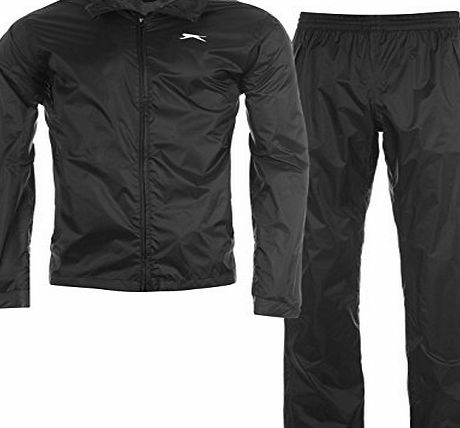 Slazenger Mens WP Golf Packable Suit 50 Sports Training Tracksuit Set Black M