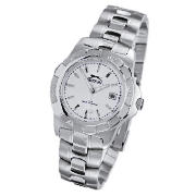 Slazenger silver colout dial date bracelet watch