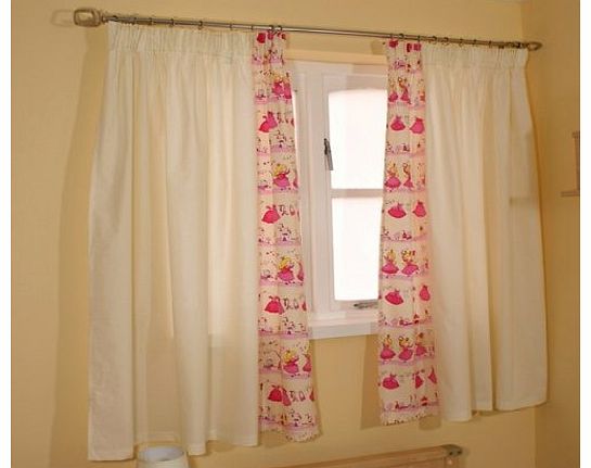 Princess curtains - Cotton - UK Made - 56``x54`` - END OF LINE SALE