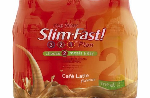 Slim Fast Slim.fast! Cafe Latte Shake 6 x 325ml