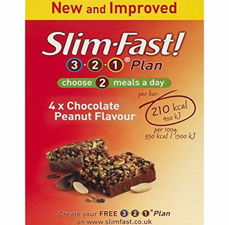 Slim Fast Slim.fast! Chocolate Peanut Meal Bar 4 x 56g
