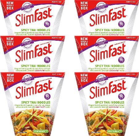 Slim Fast, 2102[^]0106348 Slimfast Noodle Box Spicy Thai - 6 Pack