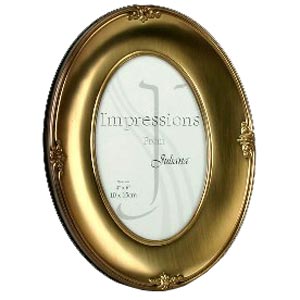 Antique Bronze Oval Photo Frame