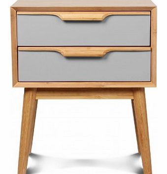 Lagan bedside table Grey `One size