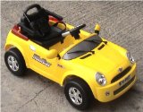Smart Play Zone Yellow Ride On Battery Powered Mini Cooper with Full Function Remote Control