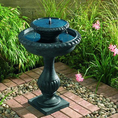 Blenheim Two Tier Solar Water Feature