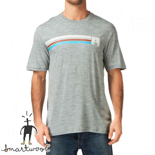 Mens SmartWool Relaxed T-Shirt - Silver