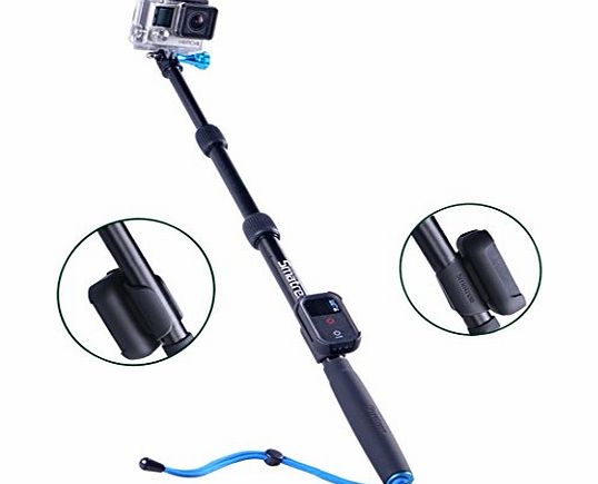 Smatree SmaPole S2 All-aluminum Gopro Handheld Pole integrated with a Tripod Mount (16?to 40? Extension)   Smatree WiFi Remote Protective ClipCase for GoPro Hero 4 Hero 3  Hero3 Hero2 HD, sj4000 Camco