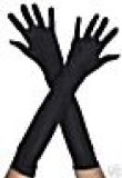Smiffys Adult Long Black Gloves for Fancy Dress