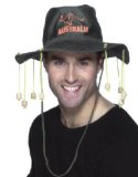 Smiffys Australian Hat with hanging imitation corks for Fancy Dress