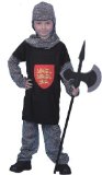 Smiffys Knight Costume Tunic, Trousers and Headpiece. Child Medium age 6-8 years