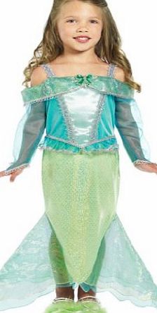 Mermaid Princess Dress with Sleeves (Child, S)
