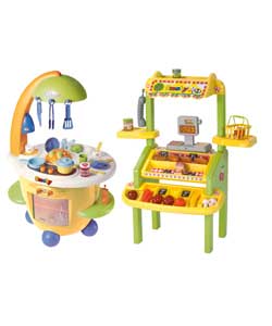 Smoby Chefs Cuisine Kitchen and Maxi Market Shop