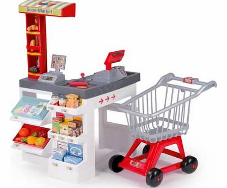 Smoby Supermarket Checkout Centre with Trolley
