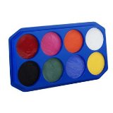 8x 18ml SNAZAROO BODY PAINTS PRO PALETTE DOES UP TO 400 FACES