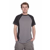 Grey / Black AVS Wicking T-Shirt Size M