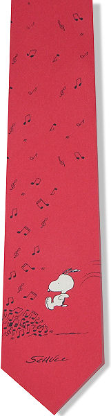 snoopy Red Tie