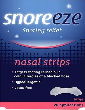 Snoreeze, 2041[^]10087551 Snoring Relief Nasal Strips Large - 20
