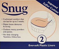 Snug, 2041[^]10086225 Denture Cushions LinersTwin Pack 10086225