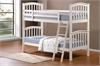 Snuggle Beds 3 Single Rome White Bunk Bed