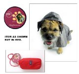 (Snuggle Factor) Dog Raincoat Medium 14-16` (Red)