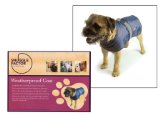 (Snuggle Factor) Weatherproof Dog Coat Small 10-12`` (Navy/Fleece)