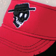 Red-Visor Baseball Cap