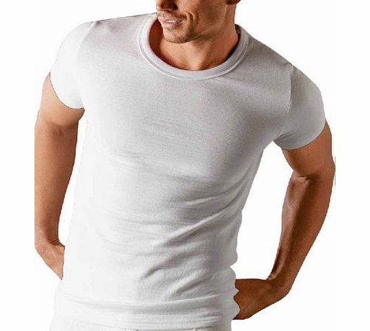 Mens Thermal Short Sleeve T Shirt Vest Underwear Small Blue