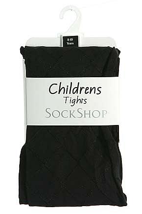 Sockshop Kids 1 Pair 70 Denier Diamond Tressor Opaque Tight Black