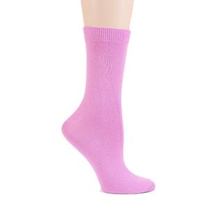Sockshop Ladies 1 Pair Colours Single Cotton Rich Socks 4-7 Ladies - Fuchsia Pink