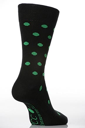 SockShop Ladies and Mens 1 Pair NSPCC Spotty and Embroidered Sock. Cruelty To Children Must Stop. FULL STOP .