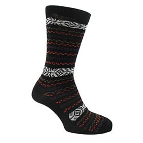 Sockshop Mens 1 Pair Nordic Design Merino Wool Socks 12-14 Mens - Black